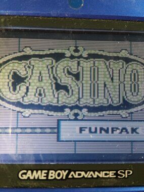 Casino Fun Pack Gameboy Video Game Black Jack Slot Poker Roulette Craps